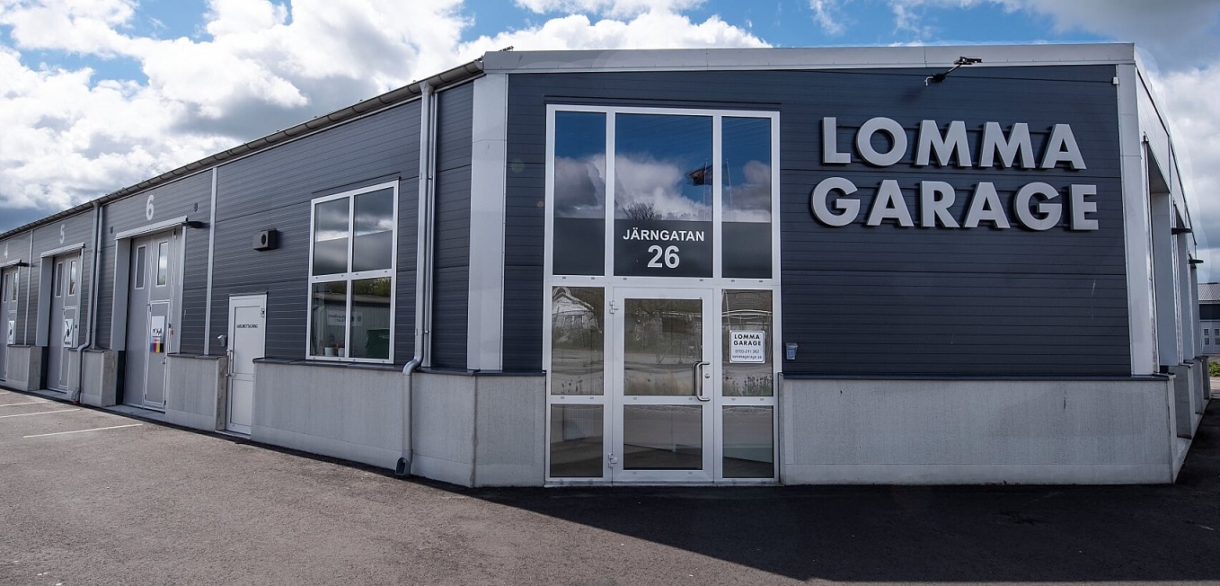 Lomma Garage utifrån